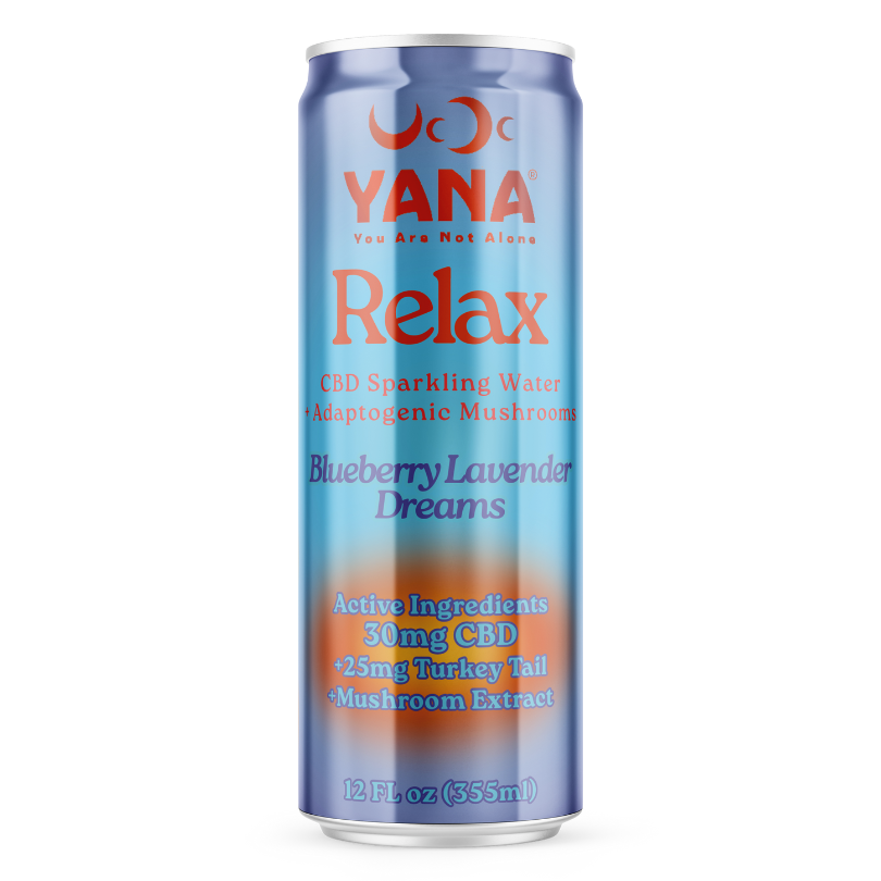 Relax CBD + Mushrooms Sparkling Water