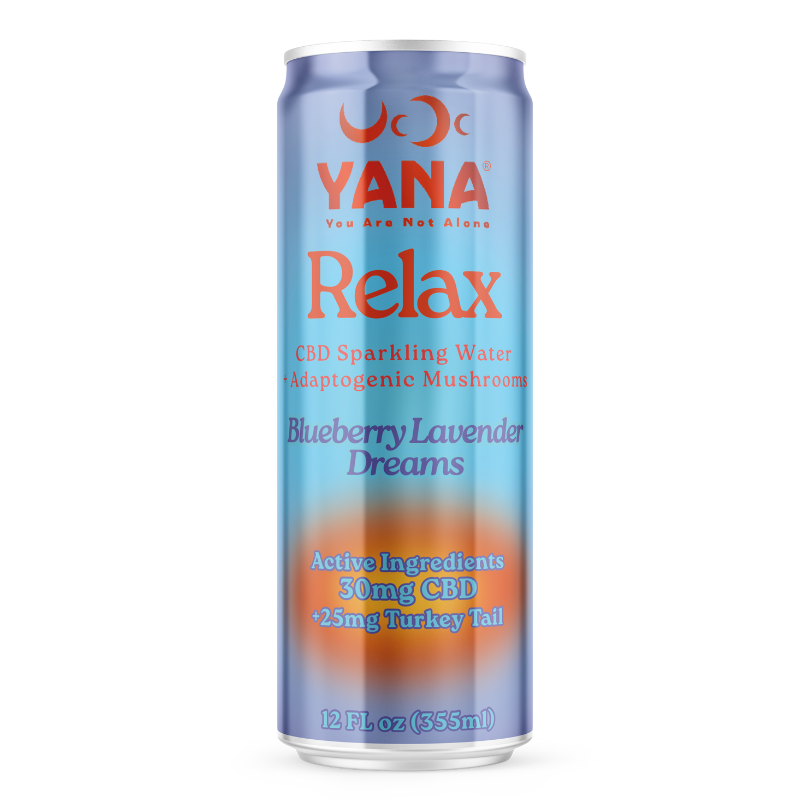 Relax CBD + Mushrooms Sparkling Water