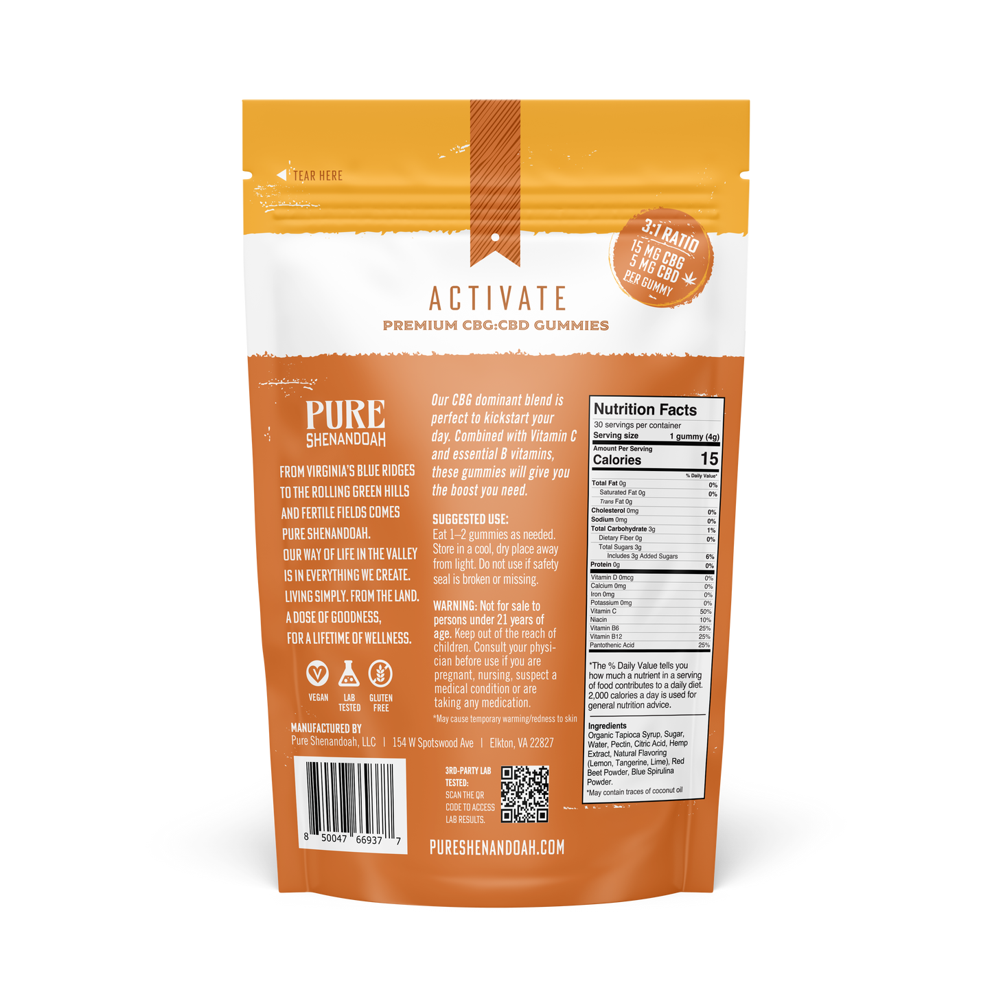 Activate  CBD+CBG Gummies