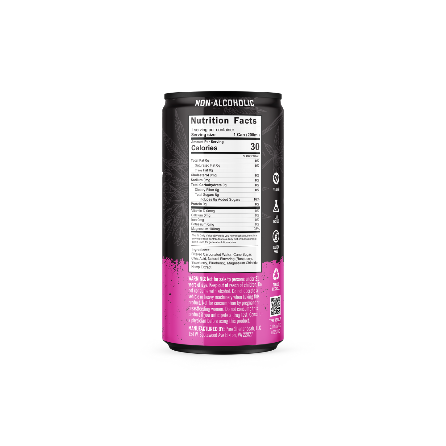 Buzzin' Berry - THC + CBD Infused Mocktail Drink