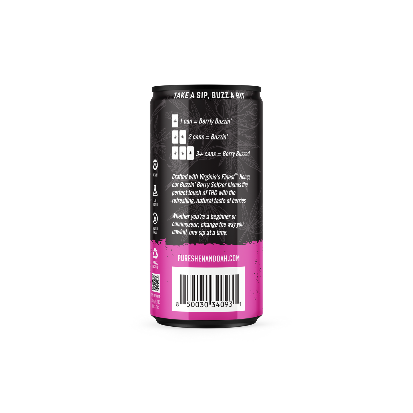 Buzzin' Berry - THC + CBD Infused Mocktail Drink
