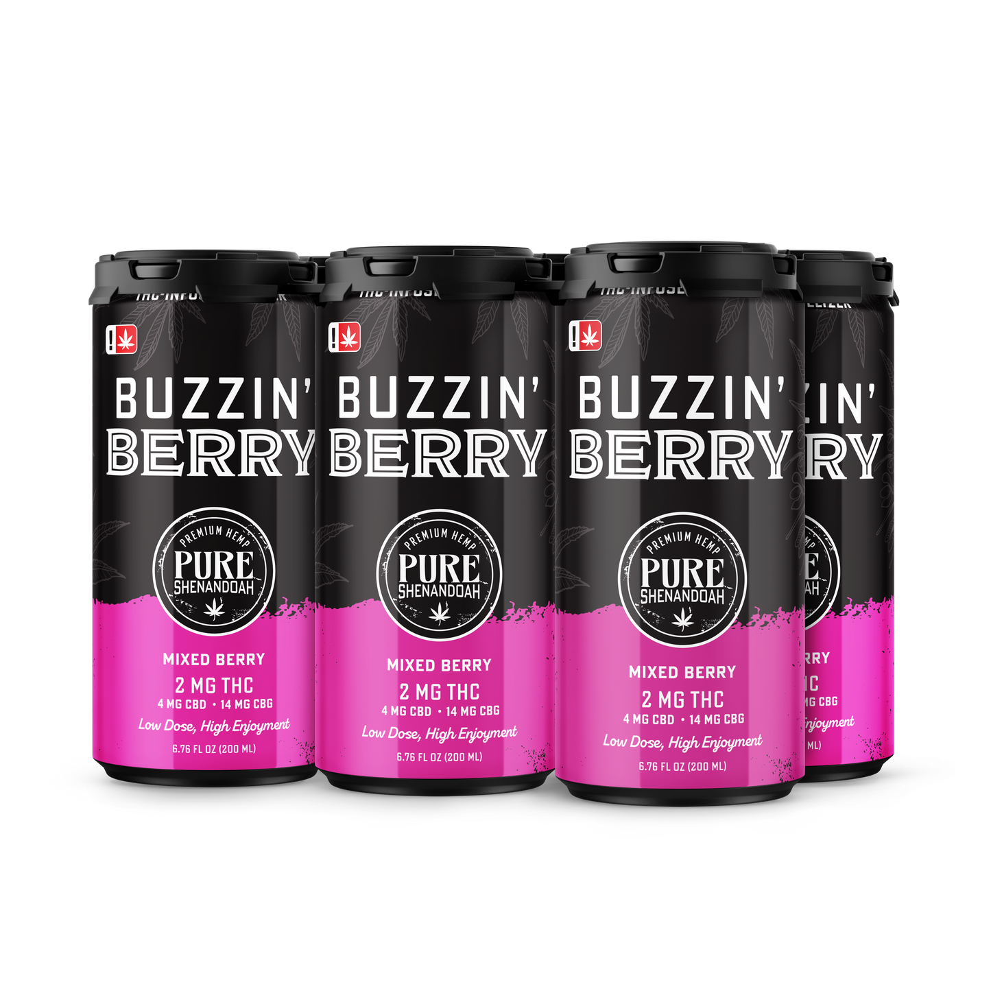Buzzin' Berry - THC + CBD Infused Mocktail Drink