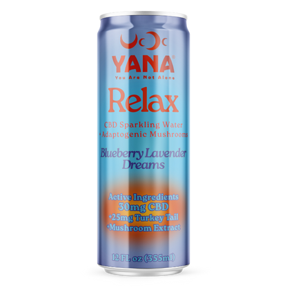 Relax CBD + Mushrooms Sparkling Water
