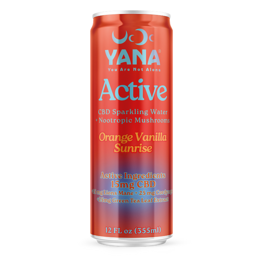 Active – CBD + Nootropic Mushrooms Sparkling Water