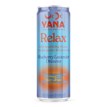 Relax CBD + Mushrooms Sparkling Water