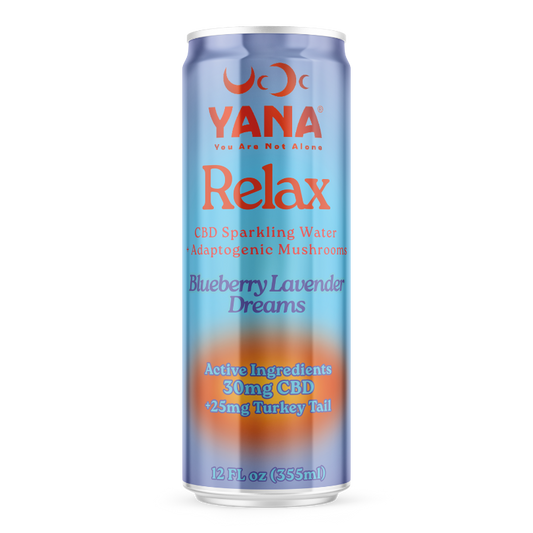 Relax CBD + Mushrooms Sparkling Water