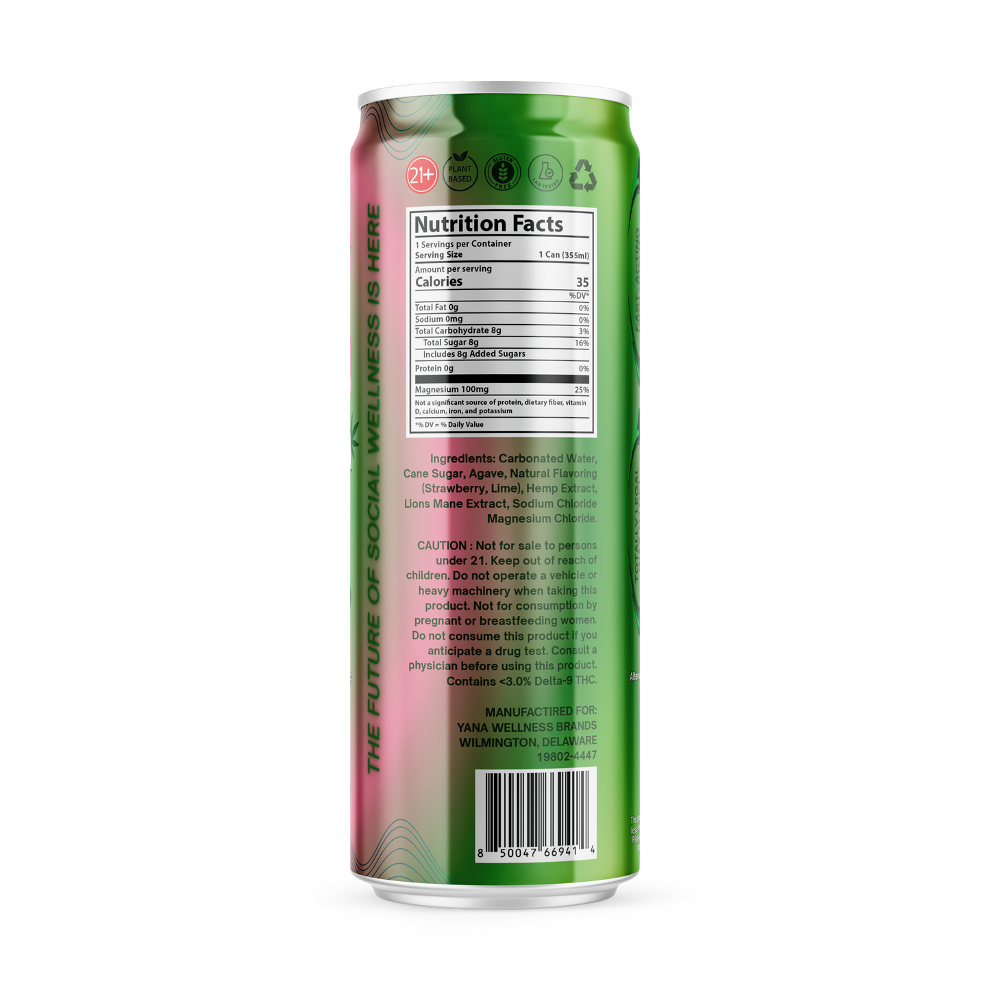 🍹🪇Mello Margarita - THC Seltzer Drink