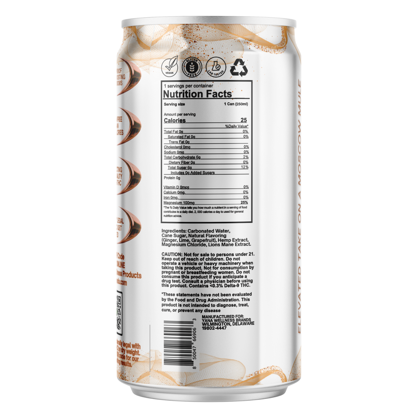 Mary Jane Mule - THC Seltzer Drink