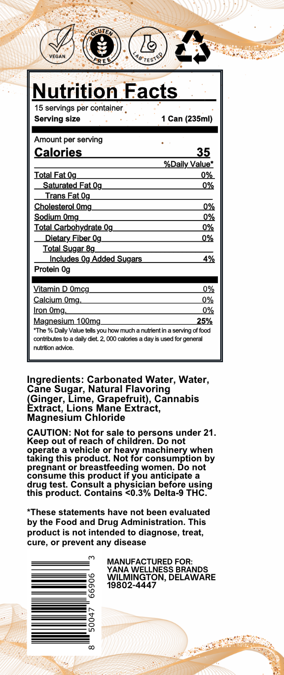 Mary Jane Mule - THC Seltzer Drink