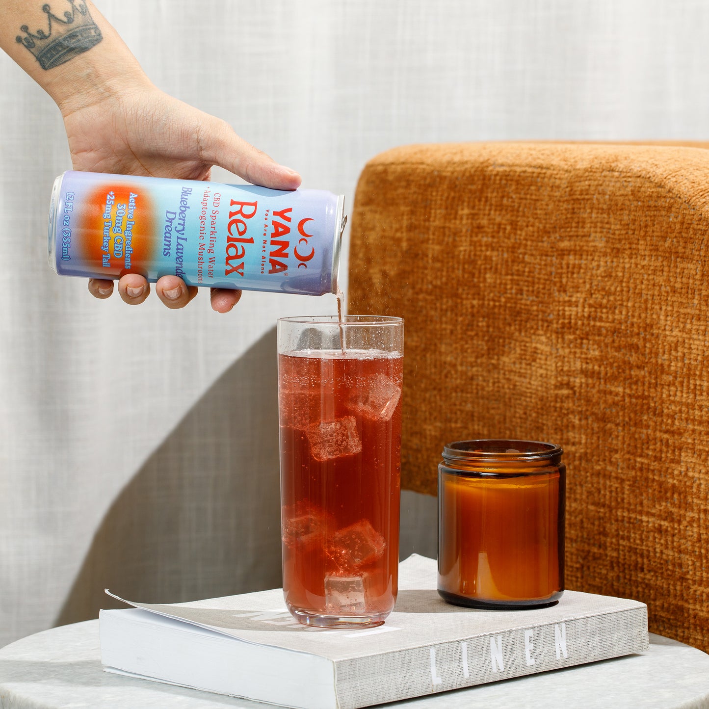 Relax CBD + Mushrooms Sparkling Water